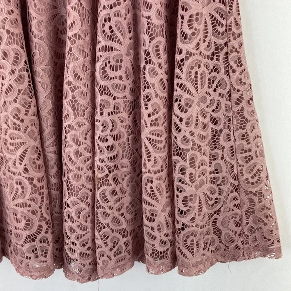 HOMECOMING City Studio Lace Fit Flare Rose Dress - Picture 4 of 8
